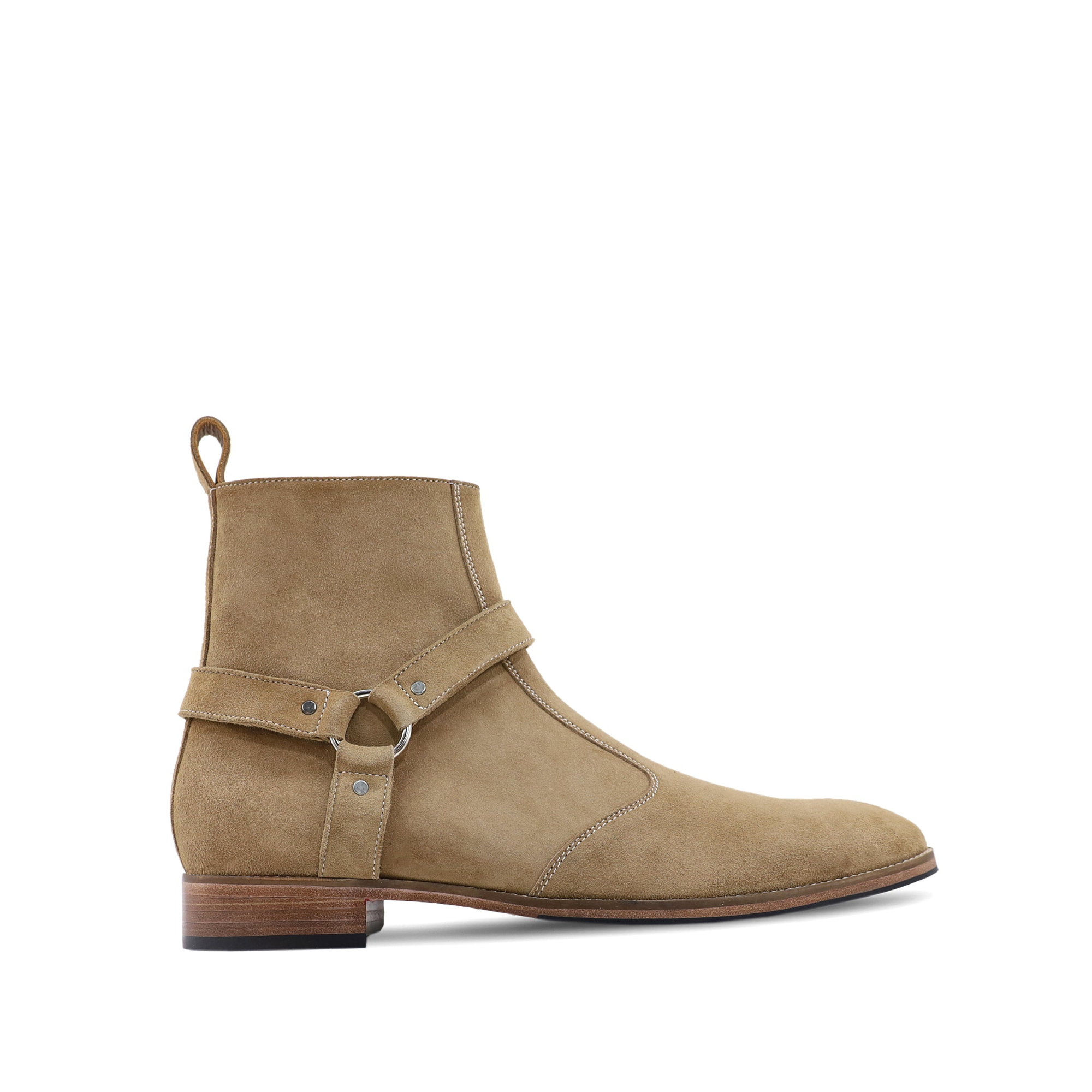 Quacker - Men's Camel Kid Suede Jodhpur Boot