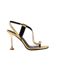 Kily - Women's Golden High Shine Strapped Heels