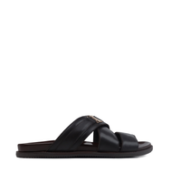 Maxon - Men's Dark Brown Calf Leather Slipper