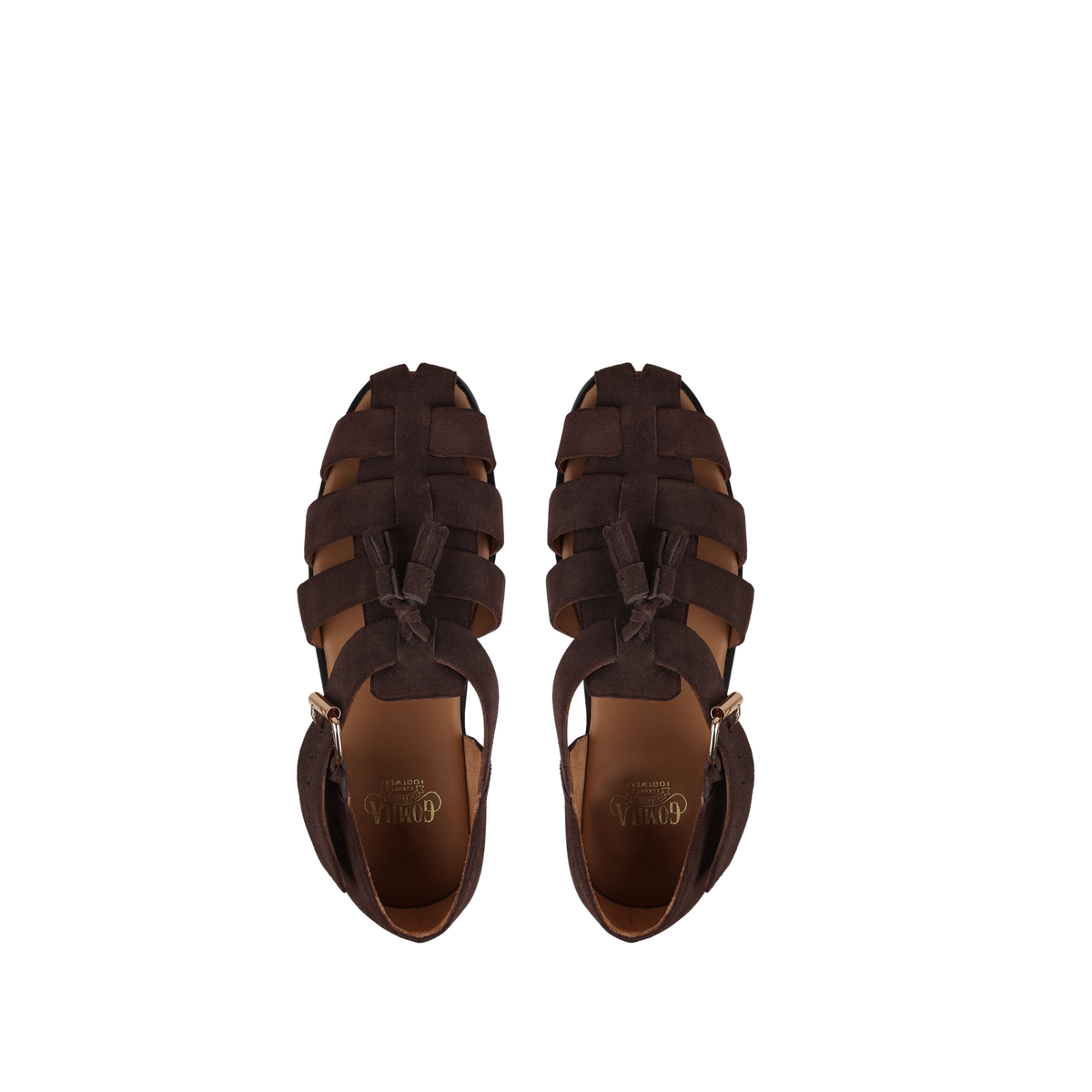 Zilpah - Men's Chocolate Brown Suede Sandal