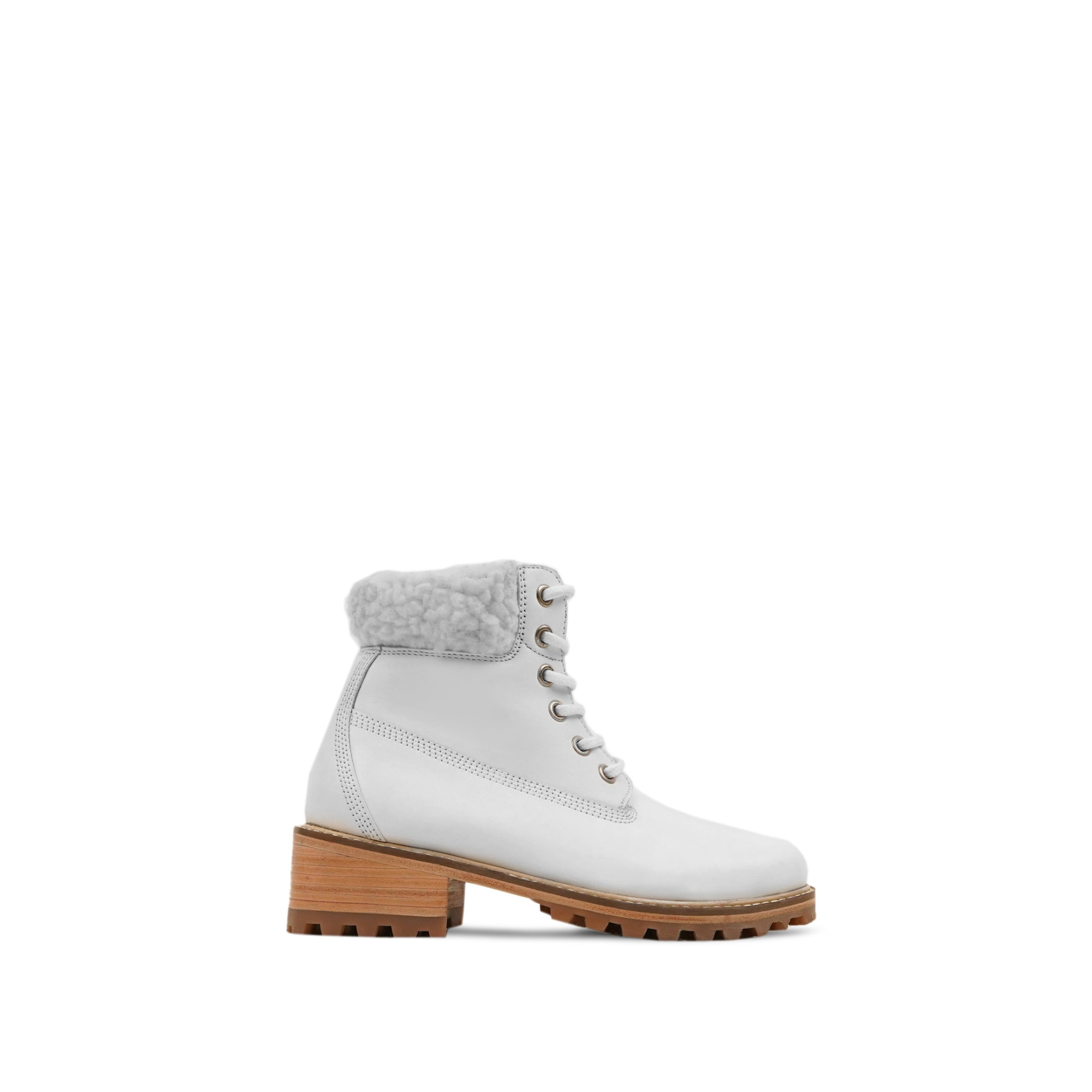 Helsinki - Kid's White Calf Leather Boot (5-12 Years Old)