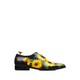Aurelius - Men's Black Hand Painted Wholecut