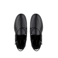 Bronx - Men's Black Pebble Grain Leather Sandal