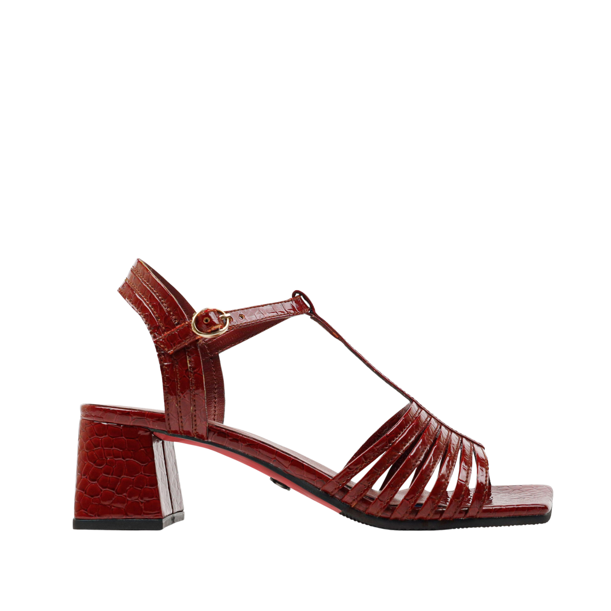 Gracewalk - Women's Oxblood Strapped 50mm Heel