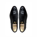 Fukiya - Men's Black Box Leather High Shine Oxford Shoe