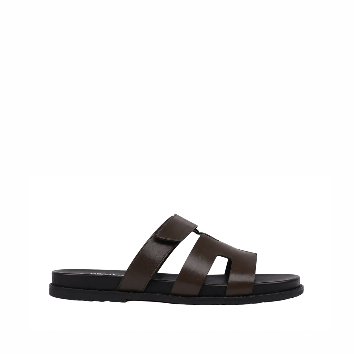 Alvaro - Men's Dark Brown Calf Leather Slipper