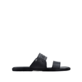 Ethan - Men's Black Calf Leather Slipper