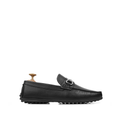 Tex - Men's Black Pebble Grain Leather Driver Shoe