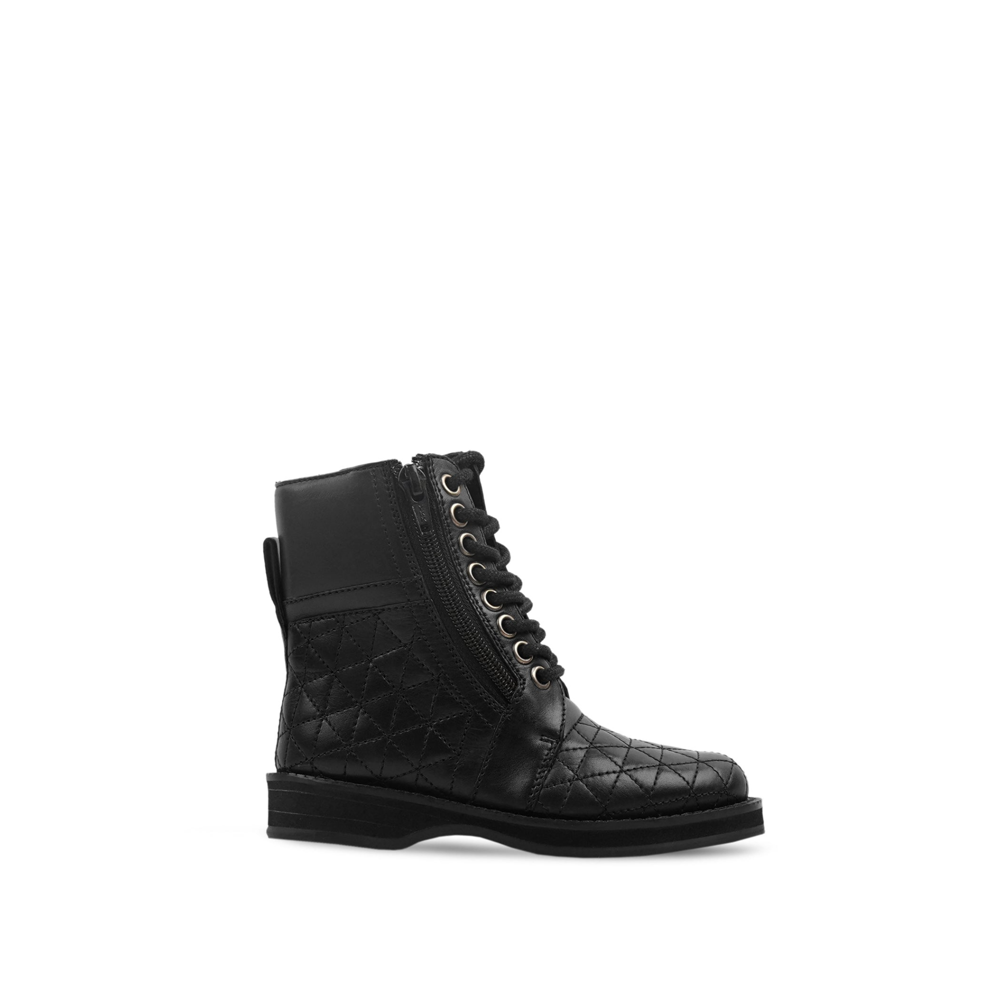Gala - Kid's Black Calf Leather Boot