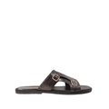 Ozzy - Dark Brown Calf Leather Slipper