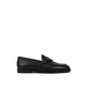 Lexoro - Men's Black Pebble Grain  Leather Loafer