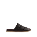 Cozyo - Men's Dark Brown Calf Leather Slipper