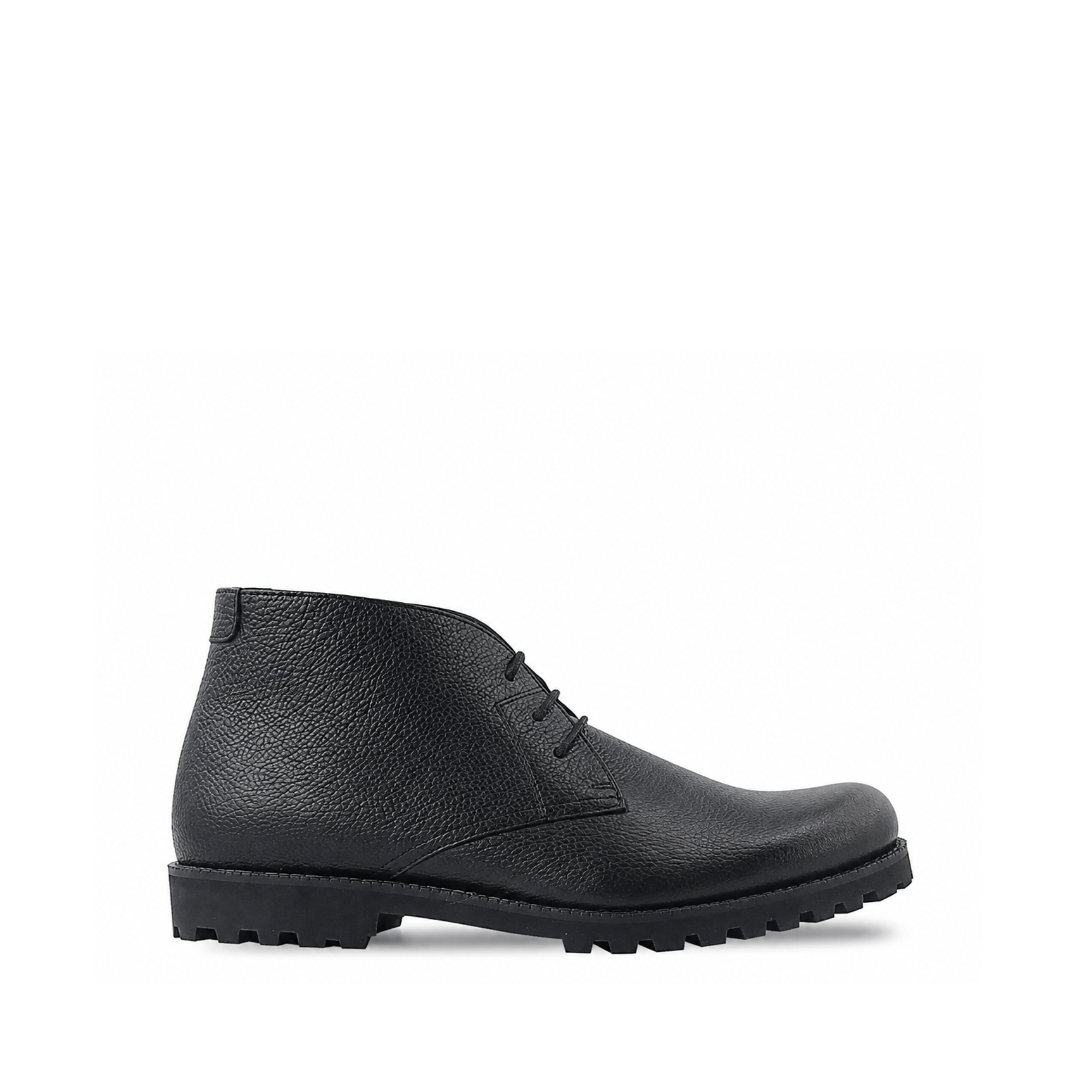 Deric - Men's Black Pebble Grain Chukka Boot