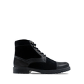 Dosia - Men's Black Kid Suede and Calf Leather Boot