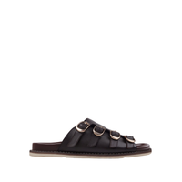 Nero - Men's Brown Calf Leather Slipper