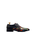 Prism - Men's Black Hand Painted Strapped Loafer
