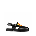 Satrang - Men's Black Hand Painted Sandal