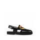 Satrang - Men's Black Hand Painted Sandal