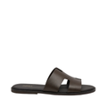Riko - Men's Dark Brown Calf Leather Slipper