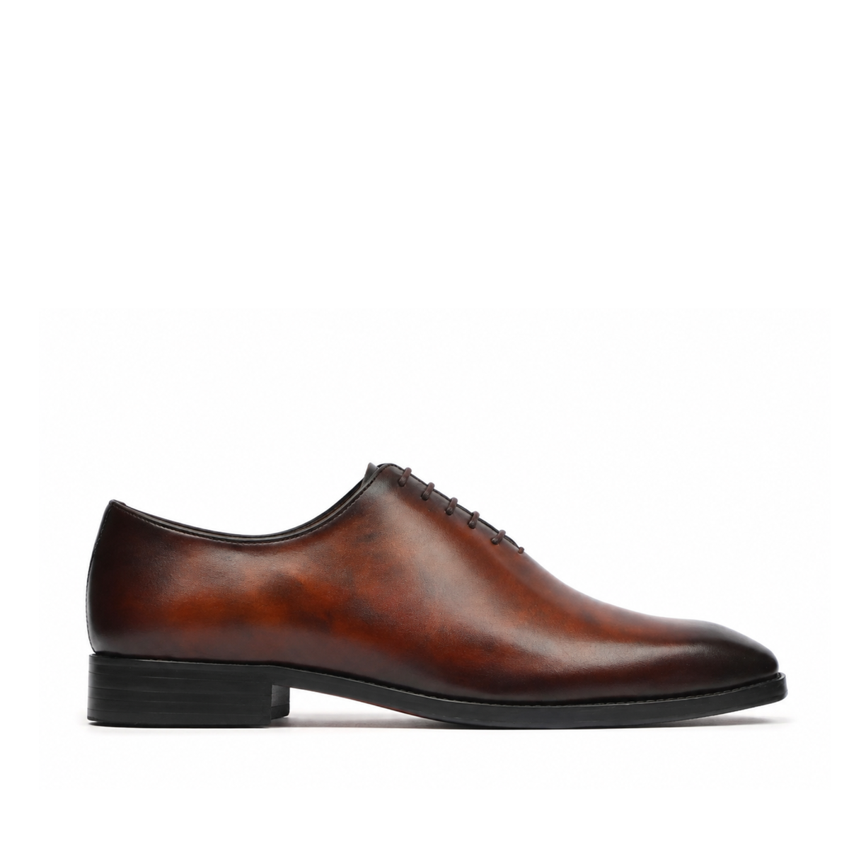 Yama - Men's Burnished Brown Calf Leather Wholecut Shoe