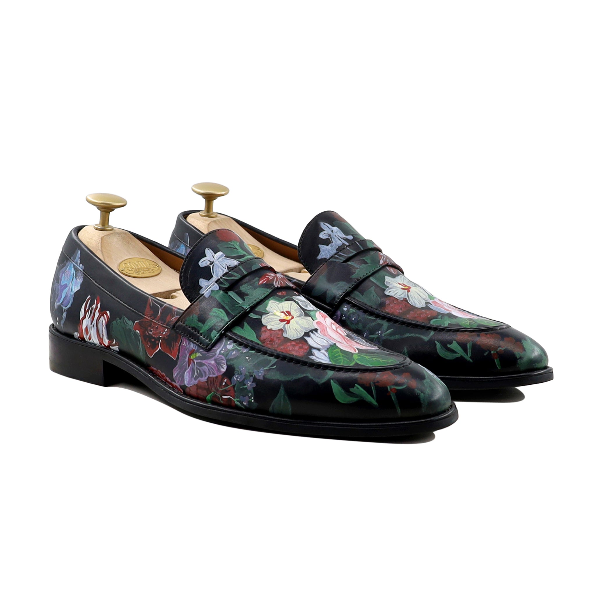 Zale - Men's Black Hand Painted Loafer