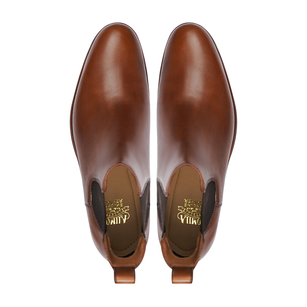 Moriko - Men's Tan Brown Calf Leather Chelsea Boot