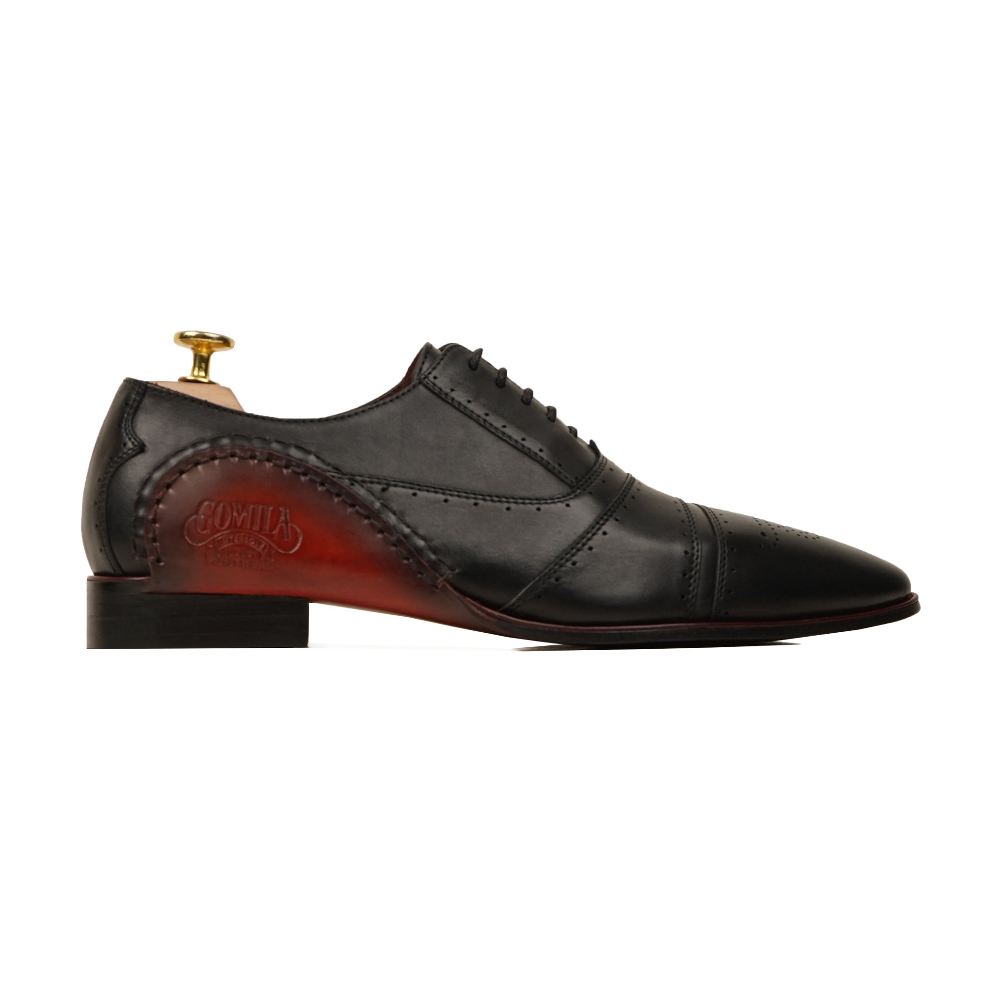 Opanka - Men's Black Calf Leather Oxford Shoe