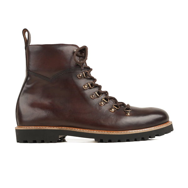 Kingston - Men's Dark Brown Calf Leather Boot