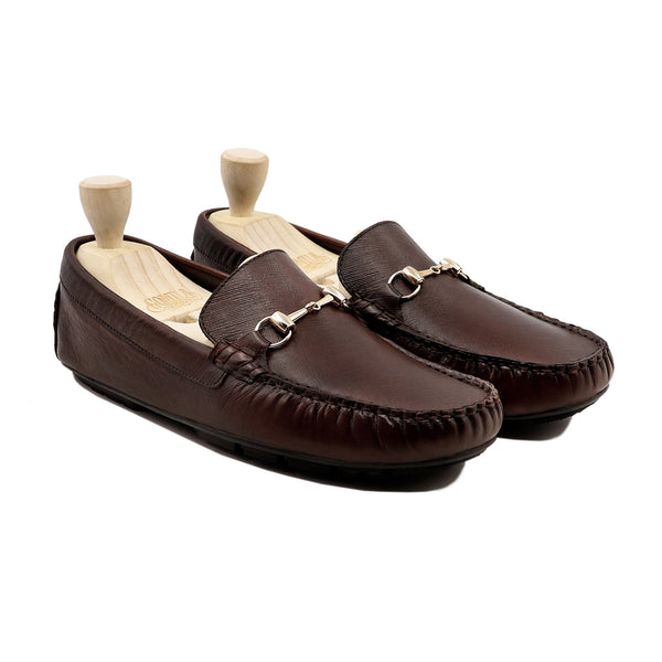 Areq - Men's Brown Calf Leather Driver Shoe