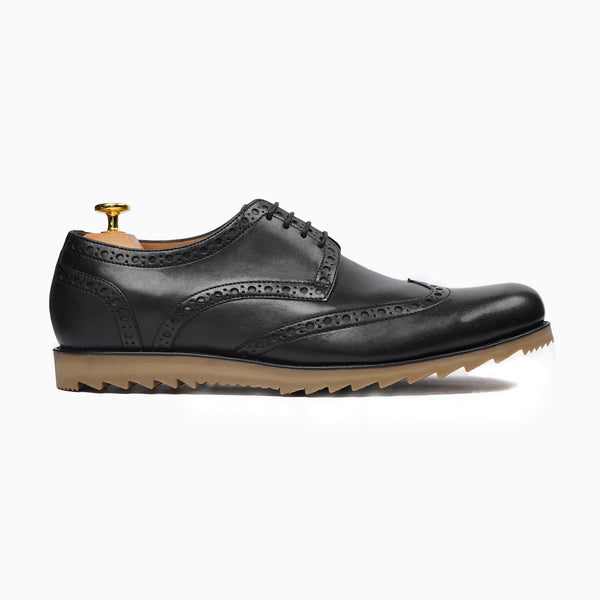 Yoite - Me's Black Calf Leather Derby Shoe