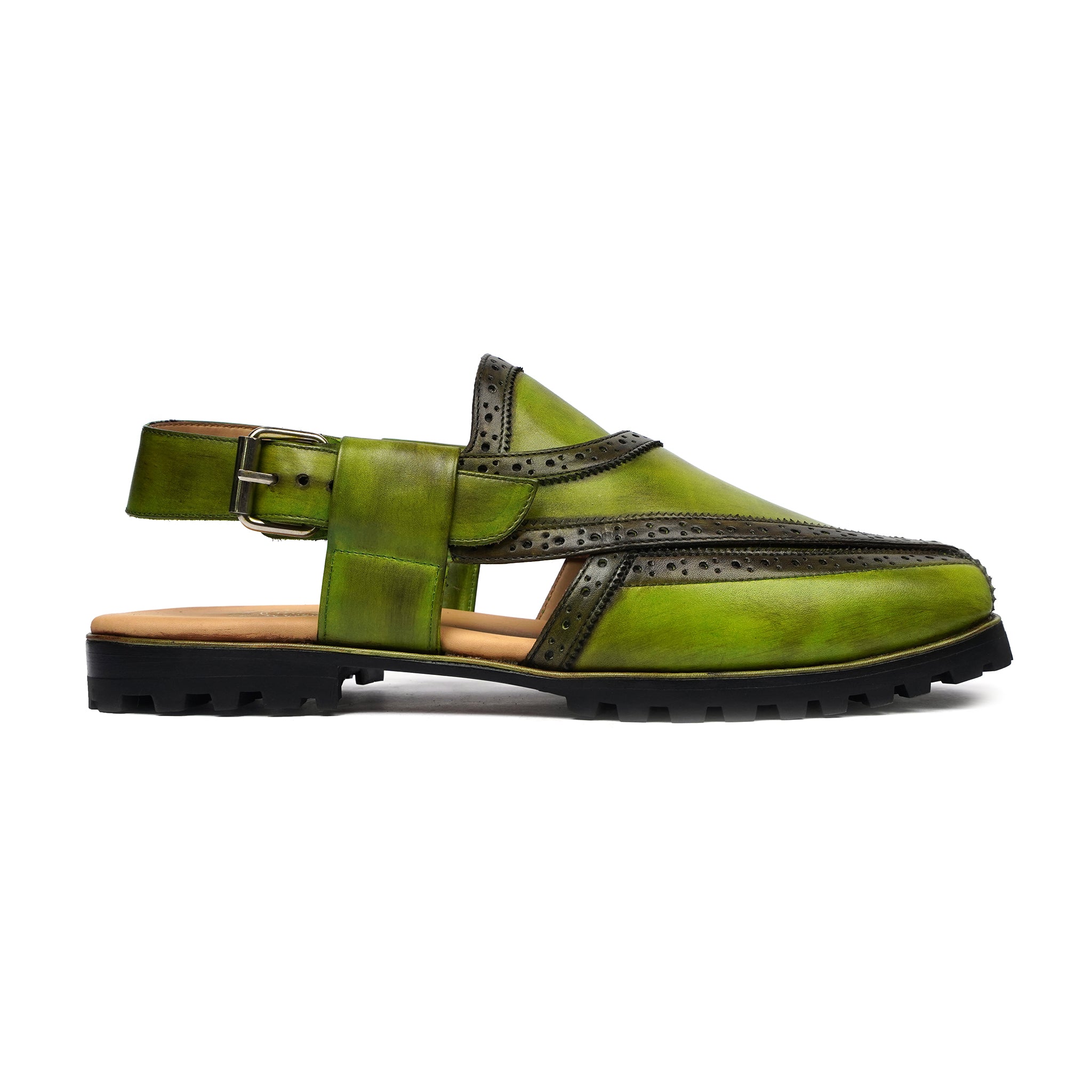 NOUROZE CHAPPAL GREEN - Gomila Intersole