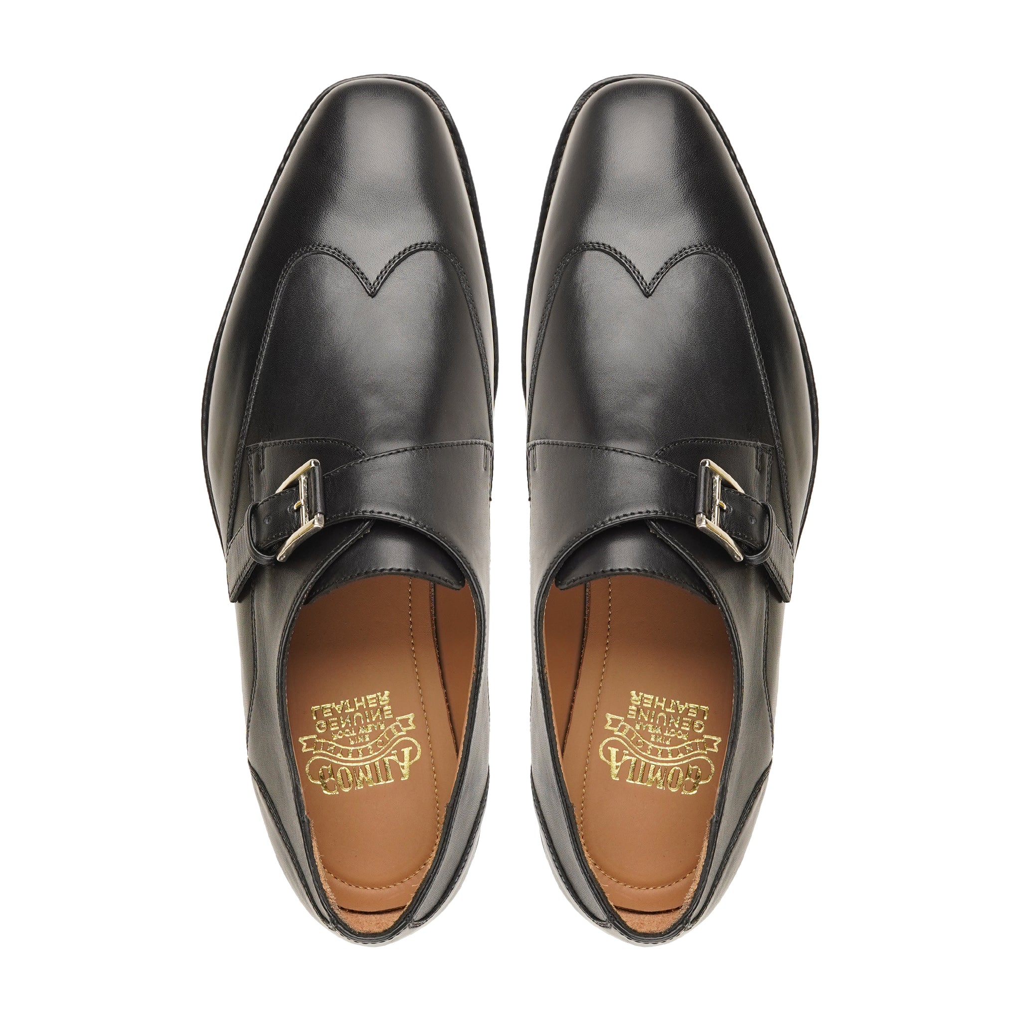 Porsche - Men's Black Calf Leather Single Monkstrap