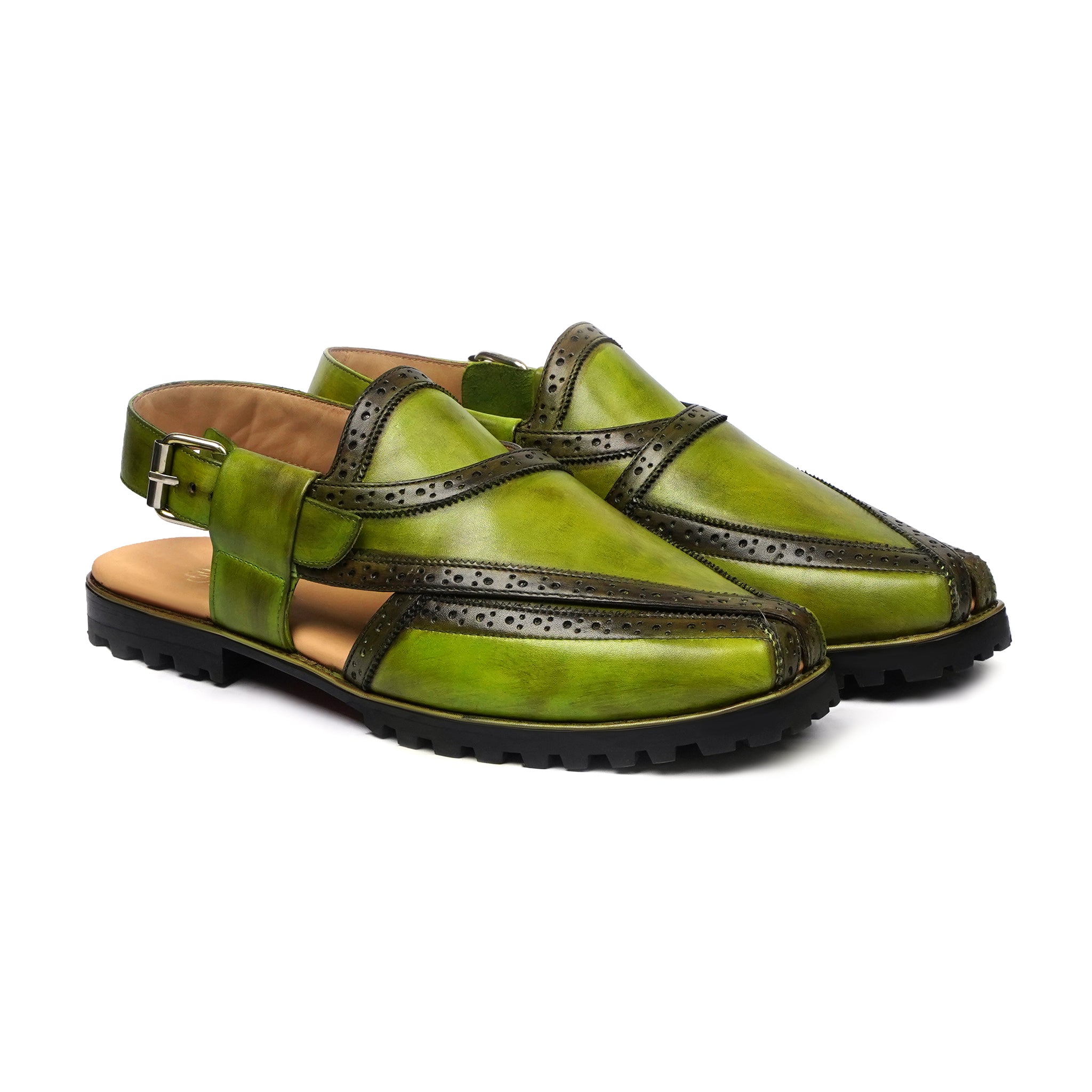 NOUROZE CHAPPAL GREEN - Gomila Intersole