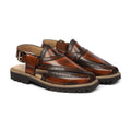 BROWN BURNISHED NOUROZE CHAPPAL - Gomila Intersole