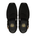 Tsubaki - Men's Black Kid Suede Sandal