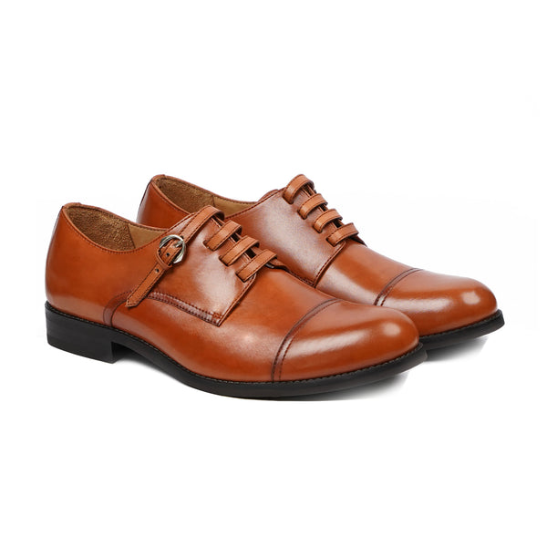 Brug - Men's Tan Calf Leather Derby Shoe