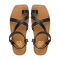 Cremona - Men's Black Calf Leather Sandal