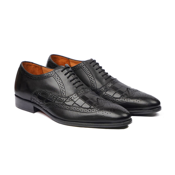 Granada - Men's Black Calf Leather Oxford Shoe