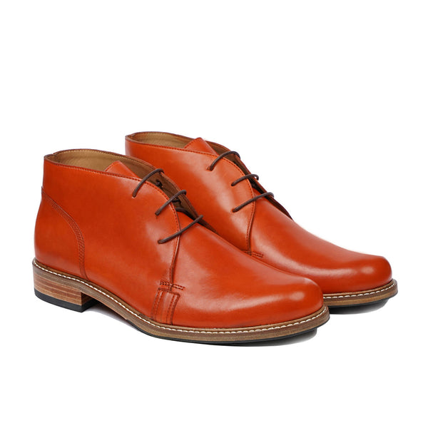 Billie - Men's Tan Calf Leather Chukka Boot