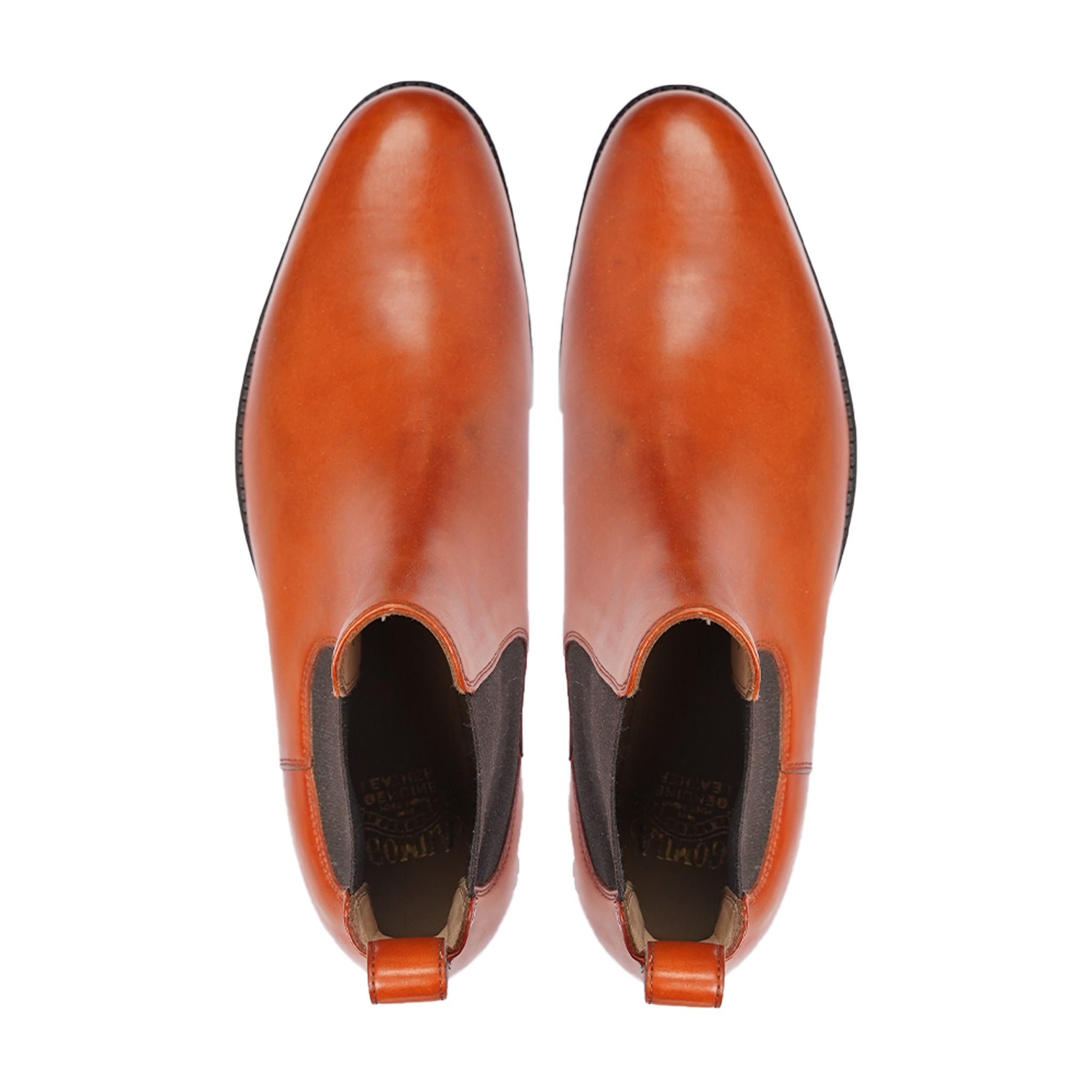 Nozomi - Men's Tan Calf Leather Chelsea Boot