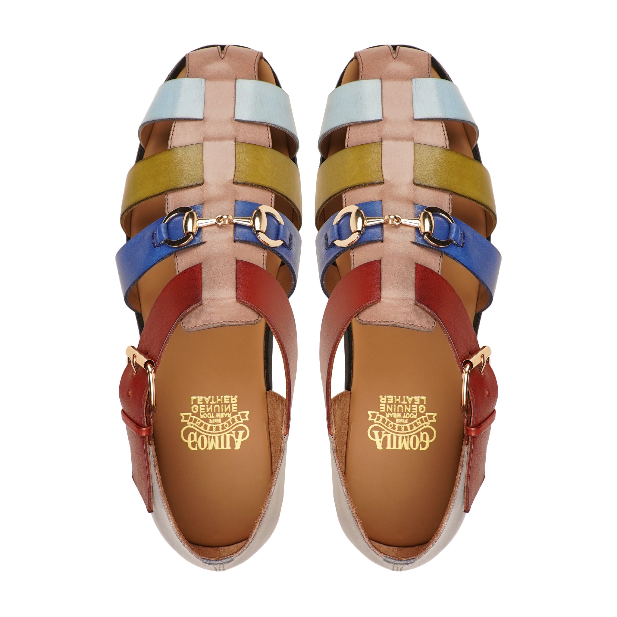 Francis - Men's Multicolour Calf Leather Sandal