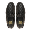 Mitsuko - Men's Black Hand Woven Calf Leather Sandal
