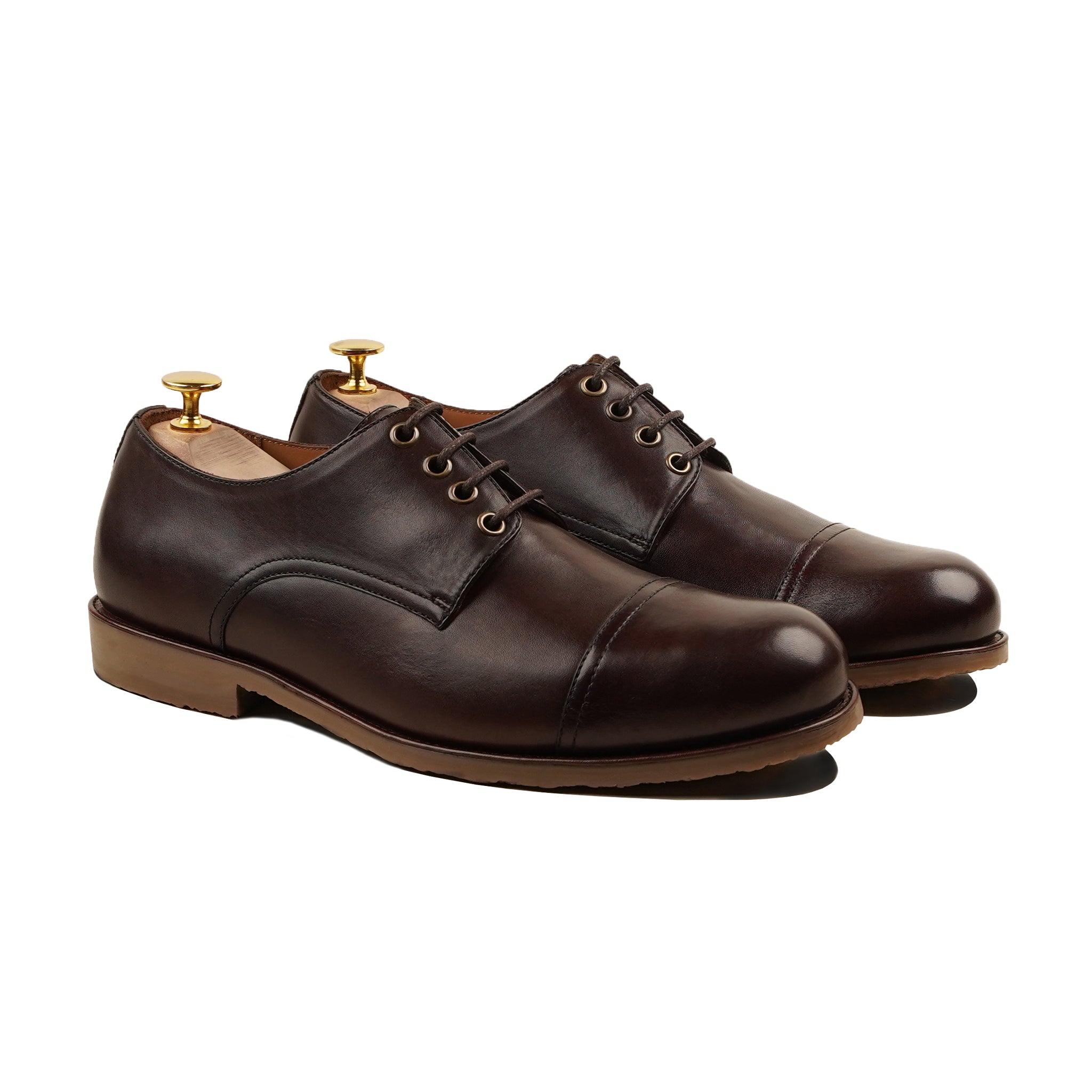 Nordic - Men's Dark Brown Calf Leather Derby Shoe