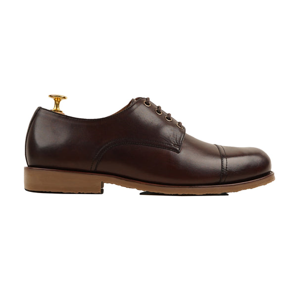 Nordic - Men's Dark Brown Calf Leather Derby Shoe