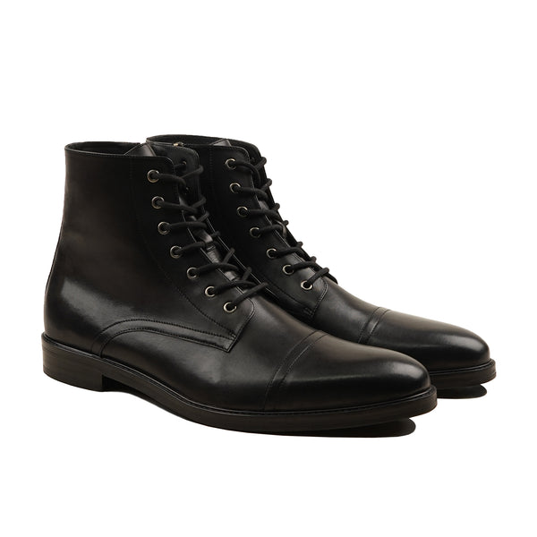 Hessen - Men's Black Claf Leather Boot