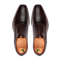 Criza - Men's Dark Brown Calf Leather Oxford Shoe