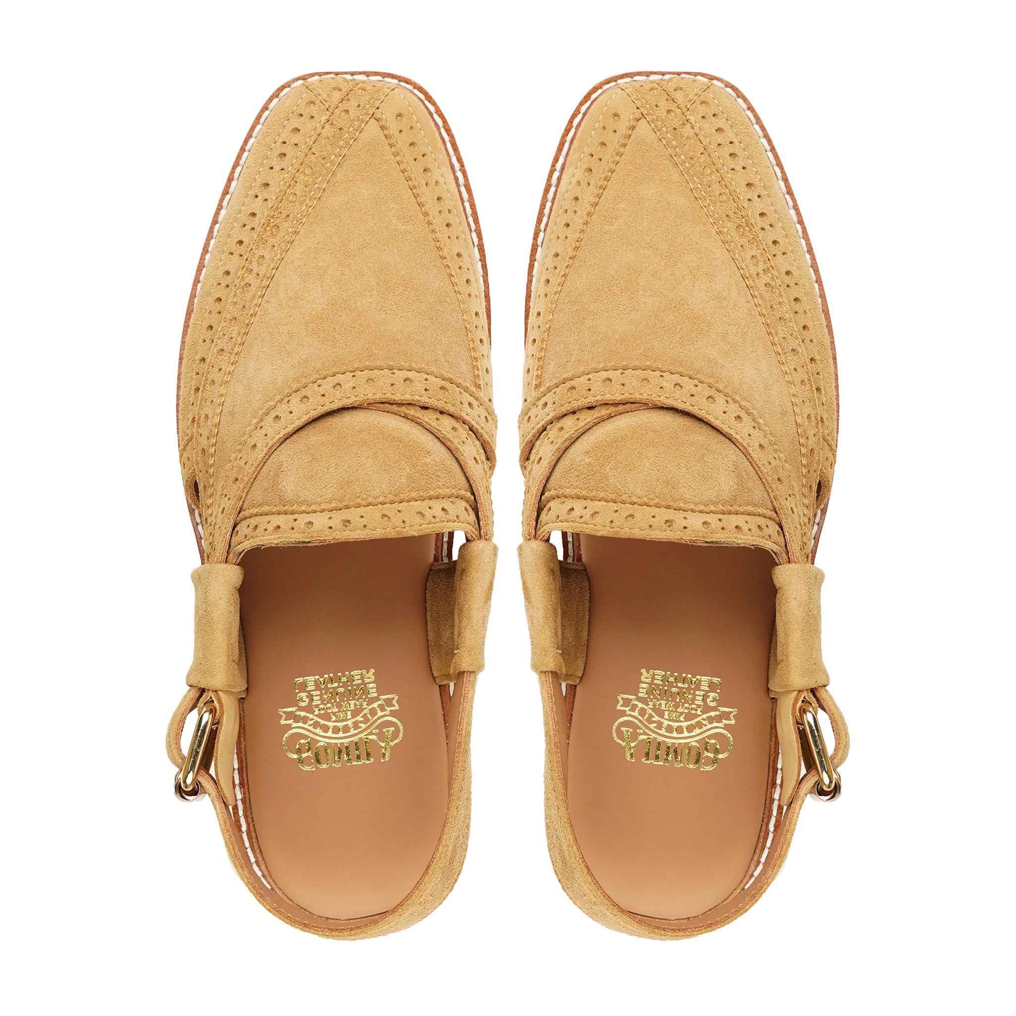 Chika - Men's Tan Kid Suede Sandal