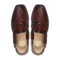 WOVEN NOUROZE CHAPPAL DARK BROWN - Gomila Intersole
