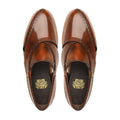 Pretoria - Men's Brown Box Leather High Shine Sandal