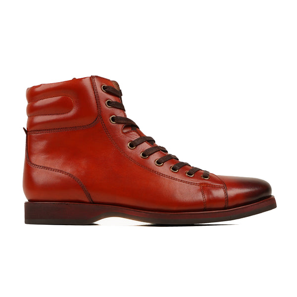 Mainz - Men's Burnished Oxblood Calf Leather Boot